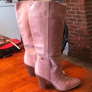 Pink cowboy boots